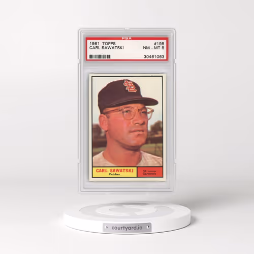 1961 Topps #198 Carl Sawatski (PSA 8 NM-MT)