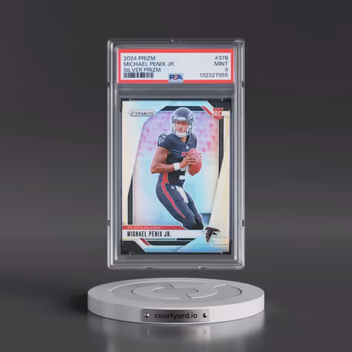 2024 Panini Prizm #378 Michael Penix Jr. - Silver Prizm (PSA 9 MINT)