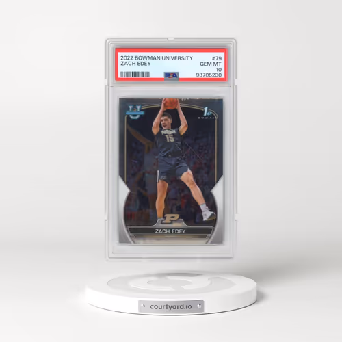 2022 Bowman Chrome University #79 Zach Edey (PSA 10 GEM MINT)
