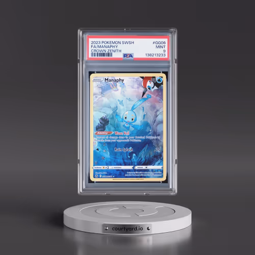 2023 Pokémon Sword and Shield Crown Zenith #GG06 Manaphy - Full Art (PSA 9 MINT)