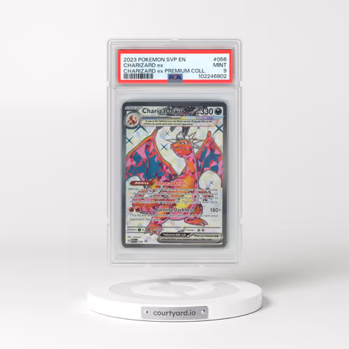 2023 Pokémon Svp EN-SV Black Star Promo #056 Charizard EX - Holo Charizard EX Premium Collection (PSA 9 MINT)