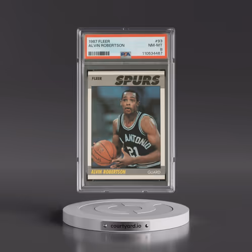 1987 Fleer #93 Alvin Robertson (PSA 8 NM-MT)