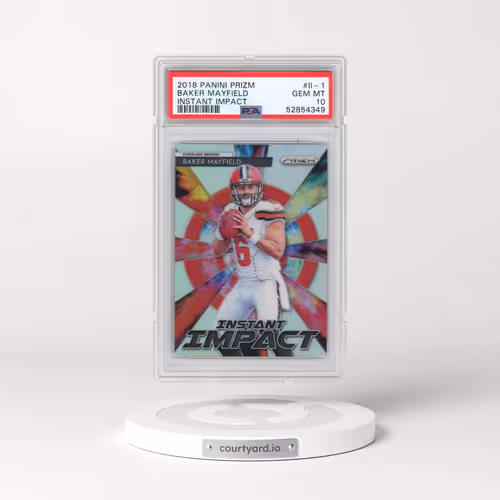 2018 Panini Prizm Instant Impact #II-1 Baker Mayfield (PSA 10 GEM MINT)