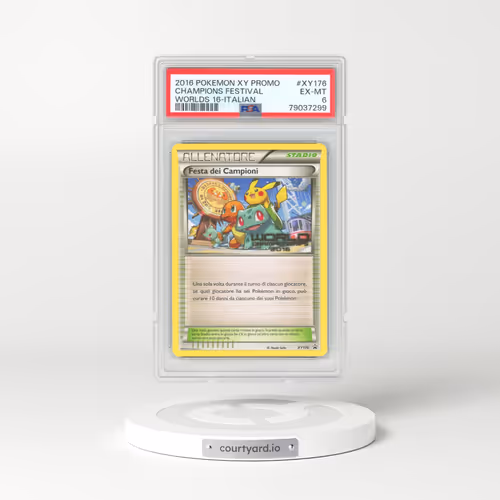 2016 Italian XY Promos #XY176 Champions Festival - Worlds 16 - Italian (PSA 6 EX-MT)