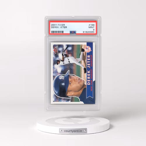 2001 Fleer #188 Derek Jeter (PSA 9 MINT)