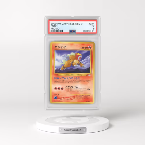 2000 Japanese Neo 3 Promo #244 Entei (PSA 5 EX)