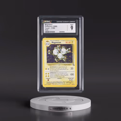 1999 Fossil #11/62 Magneton - Galaxy Star Holo (CGC 9 MINT)