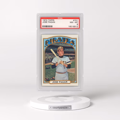 1972 Topps #701 Jose Pagan (PSA 8 NM-MT)