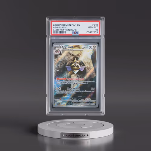 2023 Pokémon Par EN-Paradox Rift #210 Aegislash - Illustration Rare (PSA 10 GEM MINT)