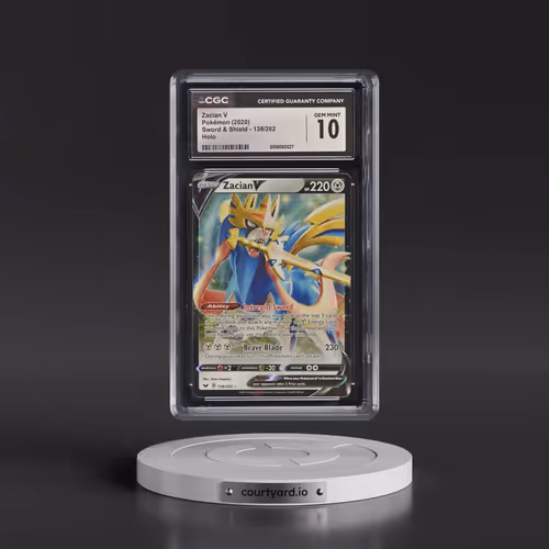 2020 Sword & Shield #138/202 Zacian V - Holo (CGC 10 GEM MINT)