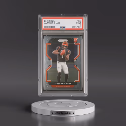 2021 Panini Prizm #337 JA'Marr Chase (PSA 9 MINT)