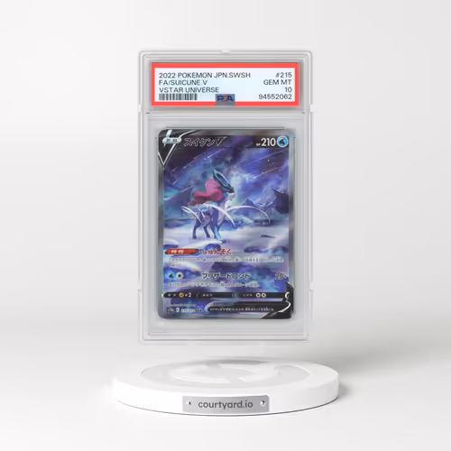 2022 Pokémon Sword & Shield Vstar Universe #215 Suicune V - Holo Full Art (PSA 10 GEM MINT)