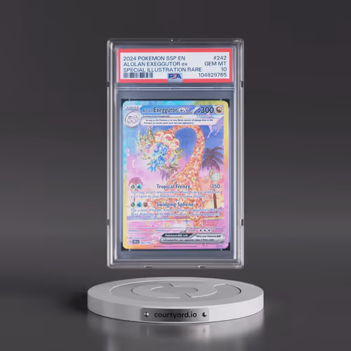 2024 Pokémon Ssp EN-Surging Sparks #242 Alolan Exeggutor EX - Holo Special Illustration Rare (PSA 10
