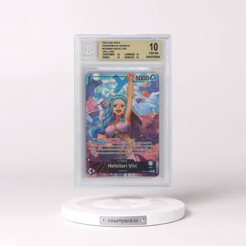 2023 One Piece Card Game Kingdoms of Intrigue #OP04001 Nefeltari Vivi ALT ART L (BGS 10 PRISTINE)