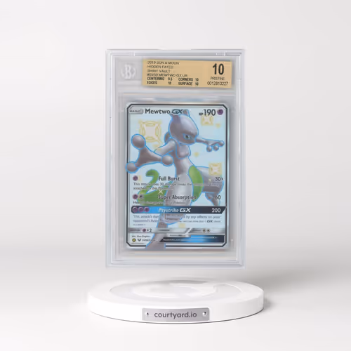 2019 Hidden Fates #SV59 Mewtwo GX - Shiny Vault Holo (BGS 10 PRISTINE)