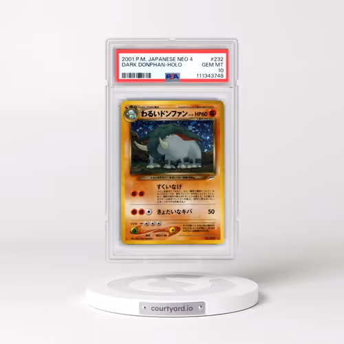 2001 Pokémon Neo 4 #232 Dark Donphan - Holo (PSA 10 GEM MINT)