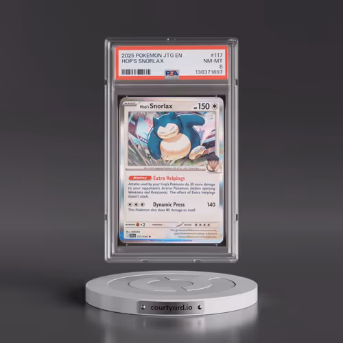 2025 Pokémon Jtg EN-Journey Together #117 Hop's Snorlax (PSA 8 NM-MT)