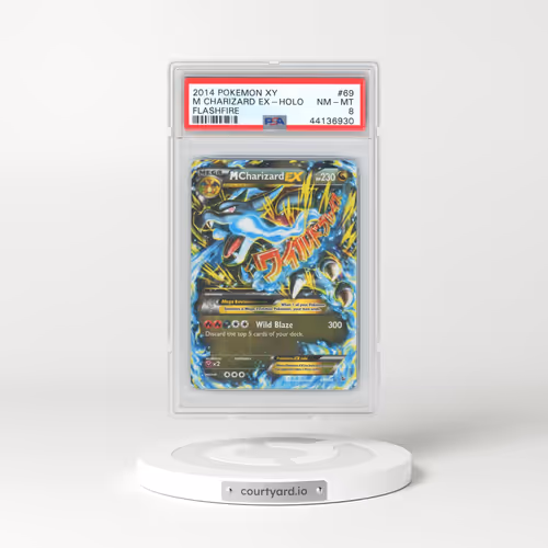 2014 Pokémon XY Flashfire #69 M Charizard EX - Holo (PSA 8 NM-MT)