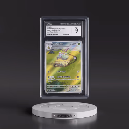 2024 Pokémon Sv5k-Wild Force #072 Grotle - Art Rare (CGC 9 MINT)