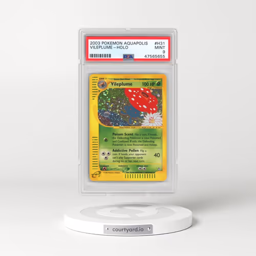 2003 Pokémon Aquapolis #H31 Vileplume - Holo (PSA 9 MINT)