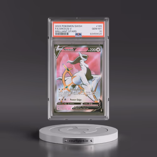 2022 Pokémon Sword & Shield Brilliant Stars #165 Arceus V - Holo Full Art (PSA 10 GEM MINT)