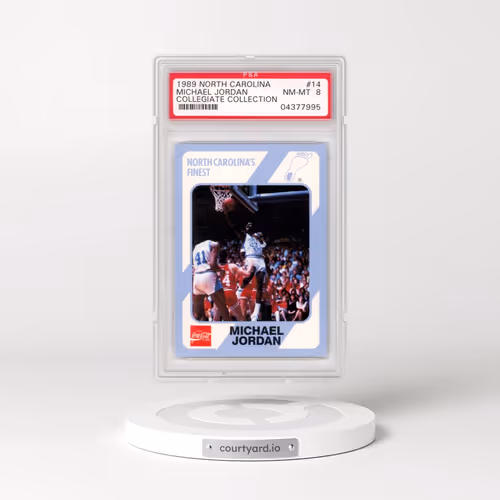 1989 Collegiate Collection North Carolina #14 Michael Jordan (PSA 8 NM-MT)