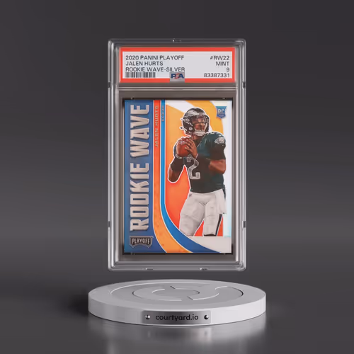 2020 Panini Playoff Rookie Wave #RW22 Jalen Hurts - Silver (PSA 9 MINT)