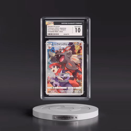 2021 Dark Phantasma #075/071 Hisuian Arcanine - Character Rare Holo (CGC 10 GEM MINT)