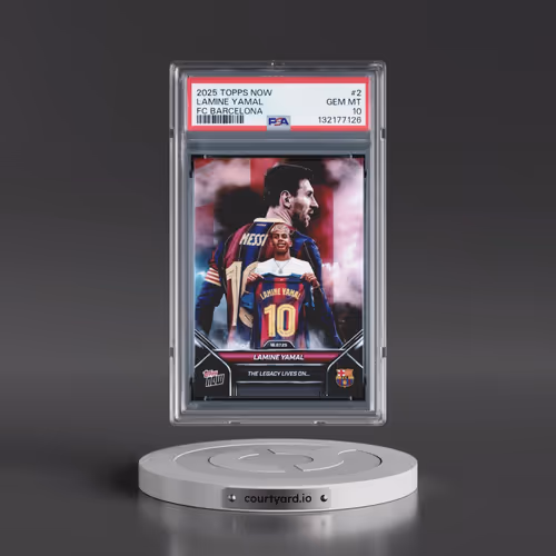 2025-2026 Topps Now FC Barcelona #2 Lamine Yamal (PSA 10 GEM MINT)