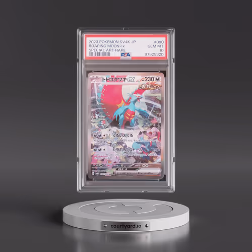 2023 Pokémon Sv4k-Ancient Roar #090 Roaring Moon EX - Holo Special Art Rare (PSA 10 GEM MINT)