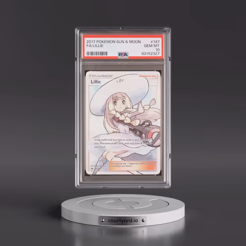 2017 Pokémon Sun & Moon #147 Lillie - Full Art (PSA 10 GEM MINT)