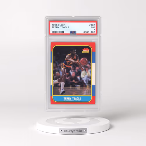 1986 Fleer #107 Terry Teagle (PSA 7 NM)