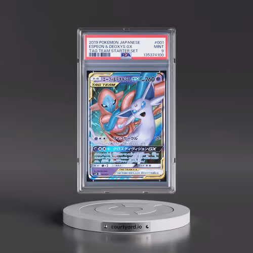 2019 Pokémon Tag Team Starter Set #1 Espeon & Deoxys GX - Holo (PSA 9 MINT)
