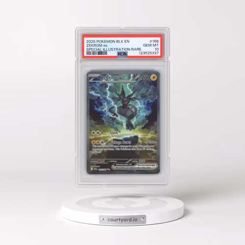 2025 Pokémon Blk EN-Black Bolt #166 Zekrom EX - Holo Special Illustration Rare (PSA 10 GEM MINT)