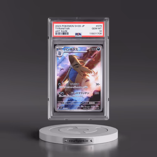 2023 Pokémon Sv2d-Clay Burst #079 Tyranitar - Art Rare (PSA 10 GEM MINT)