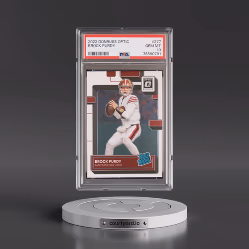 2022 Panini Donruss Optic #277 Brock Purdy (PSA 10 GEM MINT)