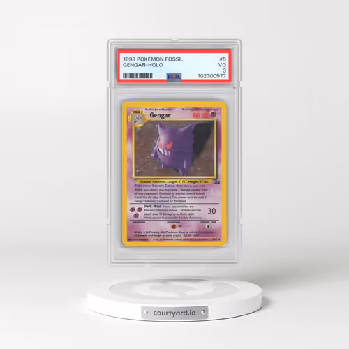 1999 Pokémon Fossil #5 Gengar - Holo (PSA 3 VG)