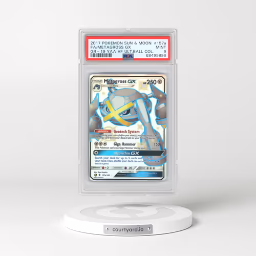 2017 Pokémon Sun & Moon Guardians Rising #157a Metagross GX - Holo Full Art 2019 Yellow A Alternate