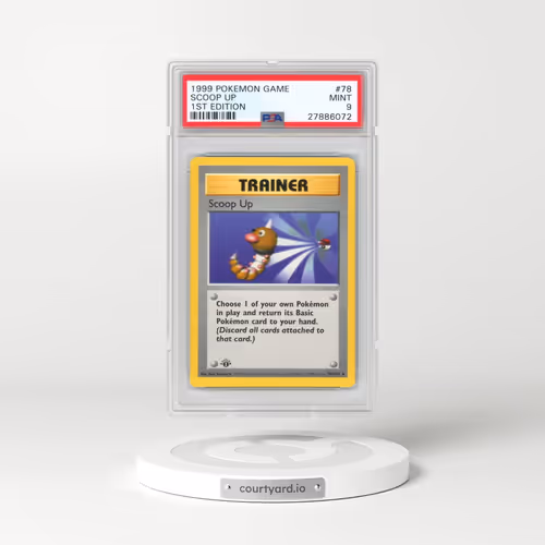 1999 Pokémon Game #78 Scoop Up - 1st Edition (PSA 9 MINT)