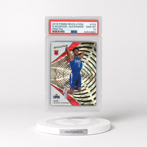 2018 Panini Revolution #103 Shai Gilgeous-Alexander - Fractal (PSA 10 GEM MINT)