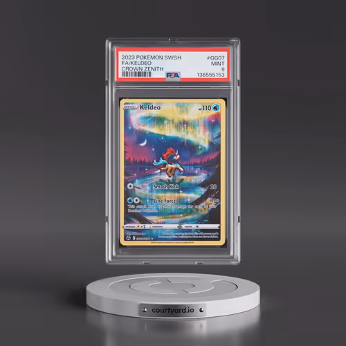 2023 Pokémon Sword and Shield Crown Zenith #GG07 Keldeo - Full Art (PSA 9 MINT)