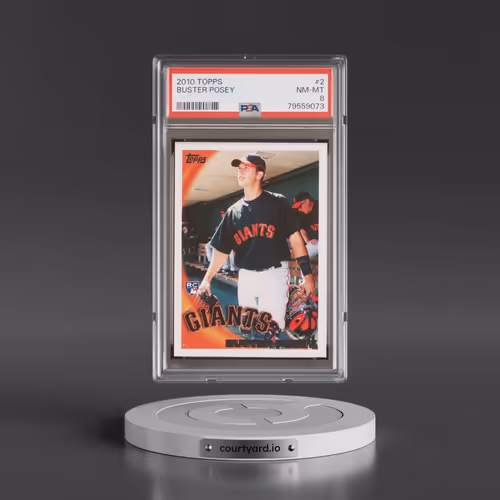 2010 Topps #2 Buster Posey (PSA 8 NM-MT)