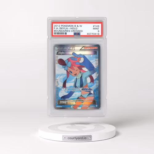 2012 Pokémon Black & White Boundaries Crossed #149 Skyla - Full Art (PSA 9 MINT)