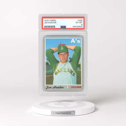 1970 Topps #565 Jim Hunter (PSA 6 EX-MT)