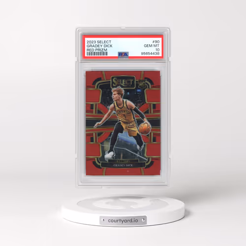 2023 Panini Select #90 Gradey Dick - Red Prizm (PSA 10 GEM MINT)