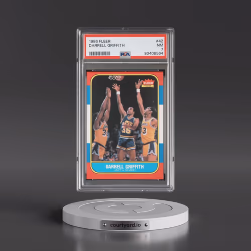 1986 Fleer #42 Darrell Griffith (PSA 7 NM)