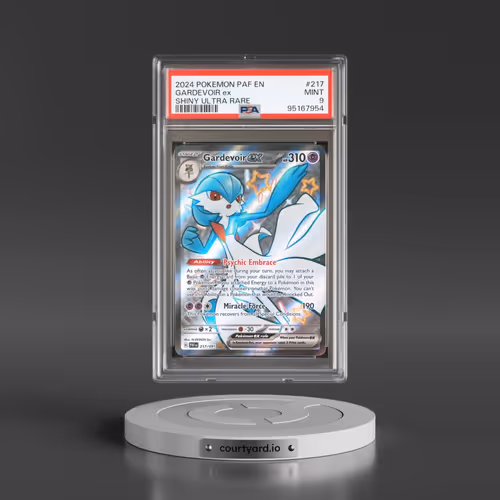 2024 Pokémon Paf EN-Paldean Fates #217 Gardevoir EX - Holo Shiny Ultra Rare (PSA 9 MINT)