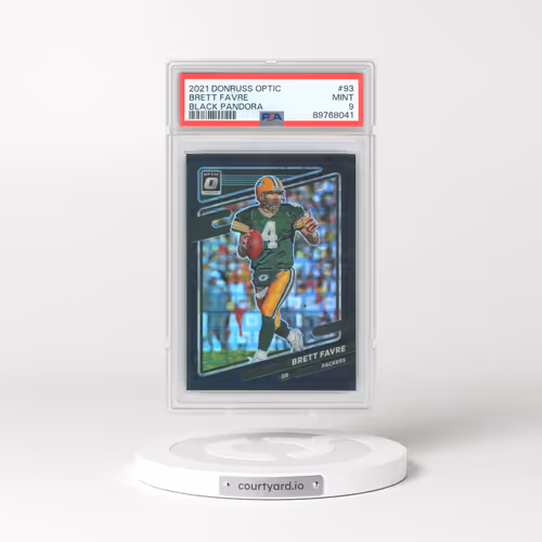 2021 Panini Donruss Optic #93 Brett Favre - Black Pandora (PSA 9 MINT)