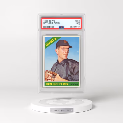 1966 Topps #598 Gaylord Perry (PSA 7 NM)