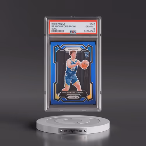 2023 Panini Prizm #147 Brandin Podziemski - Blue Prizm (PSA 10 GEM MINT)